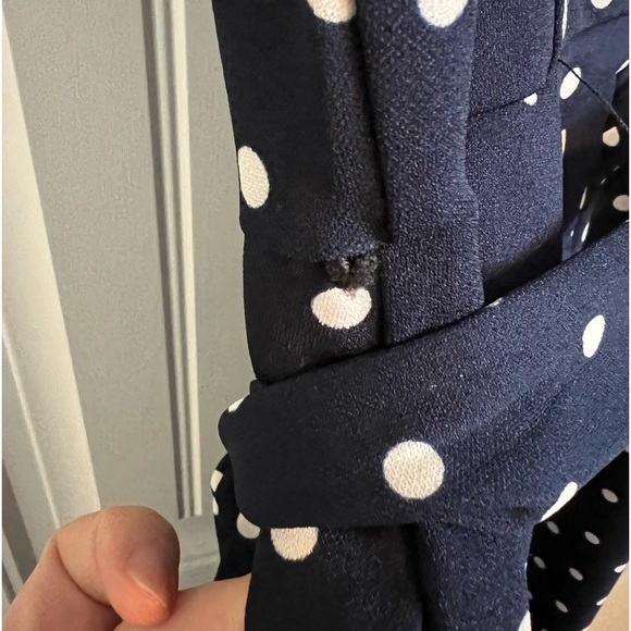 Navy Polka Dot Jumpsuit (Large) - Picture 10 of 10